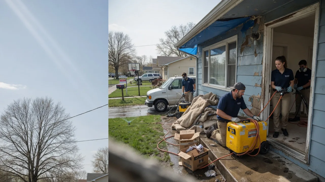Basement Flood Cleanup in Spanishburg, WV near me